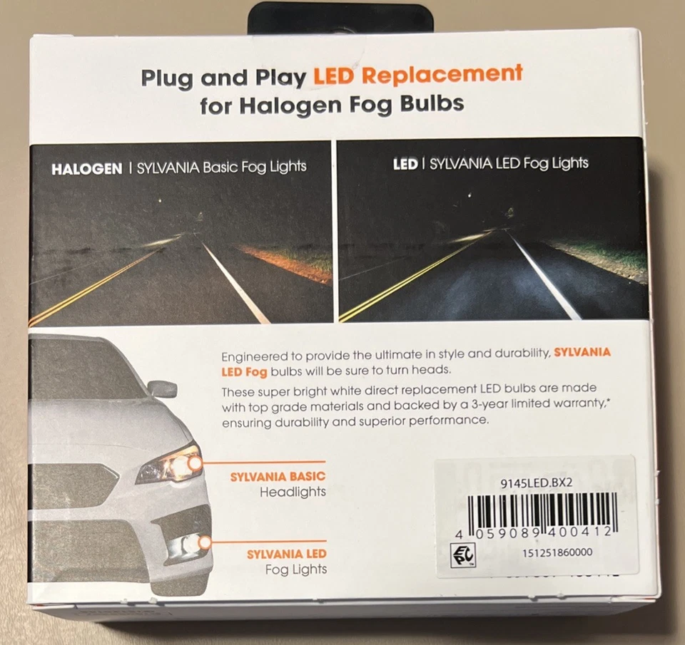Bombillas antiniebla LED Sylvania 9145/9140 NUEVO Foto 2 de 4