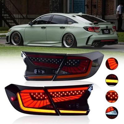 T T-ABC Taillights for Honda Accord Tail Lights 2018-2022 LX Sport EX EX-L To...