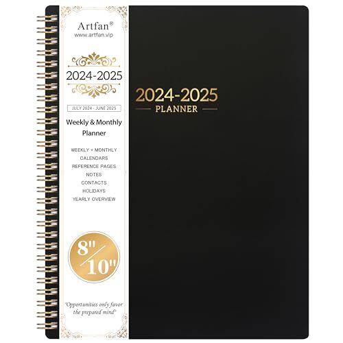 Planner 2024-2025 - Planner/Calendar 2024-2025, Jul.2024 - Jun.2025, 2024 Black