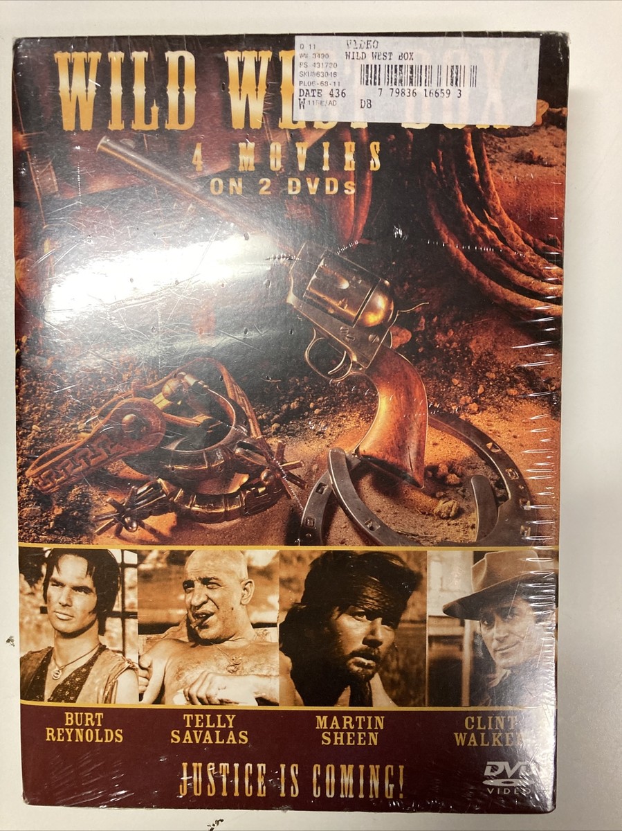 Wild West Box: 4 Movies DVD 2-Disc Set Telly Savalas Burt Reynolds
