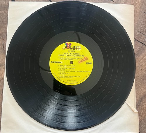 Ike & Tina Turner Cussin' Cryin' & Carryin' On Orig 1969 LP Pompeii SD 6004 EX - Picture 4 of 8