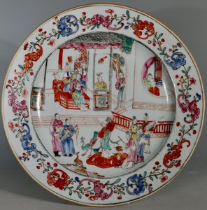 A Fine Chinese Famille Rose Plate Qianlong 18thC