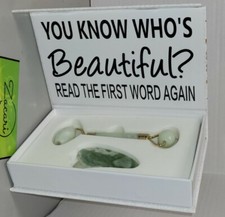 Himalayan Anti Aging Jade Roller Therapy. 100 Natural Jade Massager