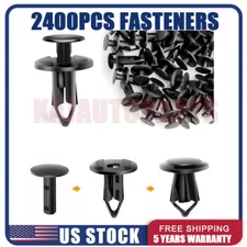 2400x New Clips 8mm Hole Plastic Rivets Retainer Fender Bumper Push Pin Fastener