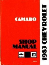 1983 Chevrolet Camaro Shop Service Repair Manual Engine Drivetrain Electrical
