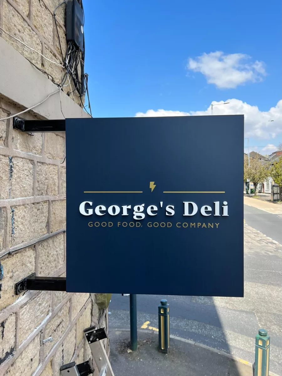 Steel Projecting Sign High quality 600mm square premium quality shop sign