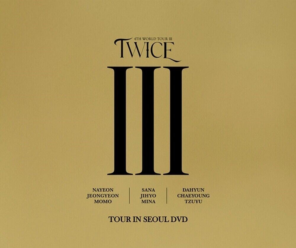 TWICE 4TH WORLD TOUR Ⅲ IN SEOUL DVD 3Disc+144p Book+P.Card+
