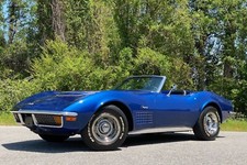 1972 Chevrolet Corvette Convertible Blue 24x36 Inch Poster Classic Car 1972 Chevrolet Corvette Convertible Blue 24x36 Inch Poster Classic Car