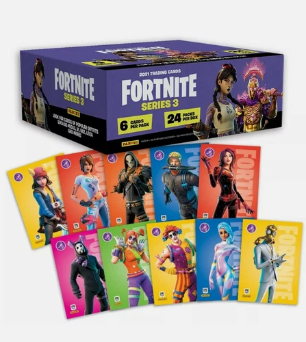 2021 Panini Fortnite Series 3 Hobby Box & Cracked Ice Promo Set. 