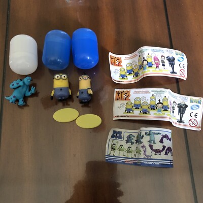 Lot Of 3 Kinder Surprise Minions And Monsters Sullivan