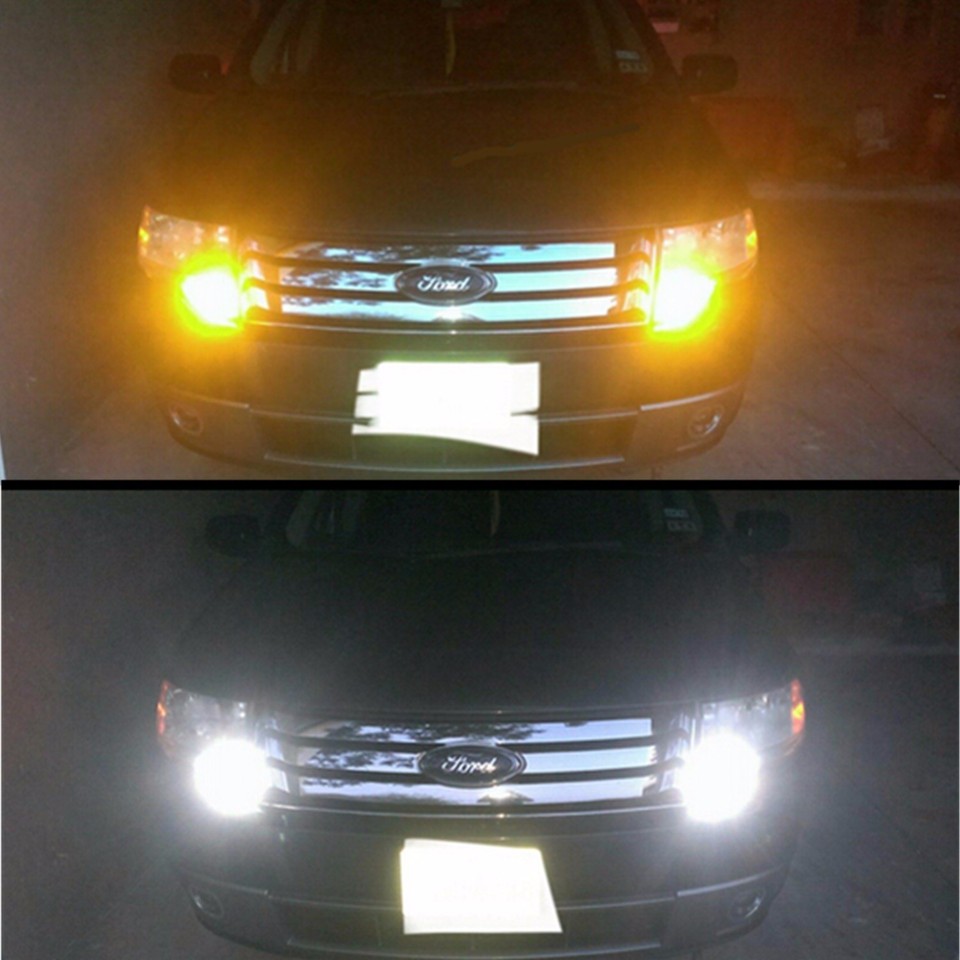 JDM ASTAR 2x 3157 LED Switchback Dual Color White Amber Turn Signal Light 4157NA