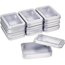 1box 10pcs Stainless Steel box Storage Containers for Jewelry Beads Candies