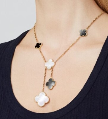 Van Cleef & Arpels Magic Alhambra 6 Motifs Necklace 18K Yellow