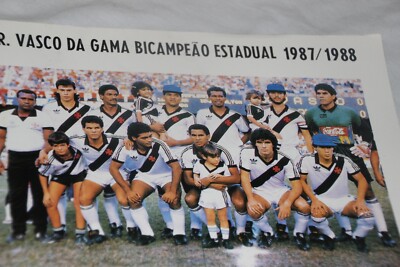 Alte Fotografie Vasco Da Gama Zweifacher Meister 1987-1988 Mit Romario