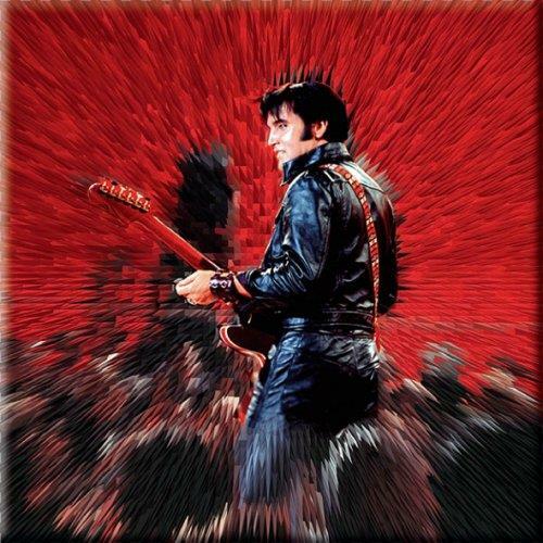 Vintage Elvis Presley Guitare Réfrigérateur en bois Aimant Graceland Article exclusif 2001 Près de La Menthe - France