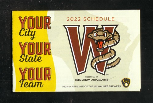 Wisconsin Timber Rattlers 2022 programma tascabile rete birraio sanitario affiliato - Foto 1 di 2