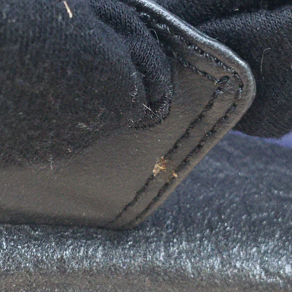 Sanuk 凉鞋女式 10 瑜伽吊带平底鞋舒适黑色面料 — 第 3/4 张图片