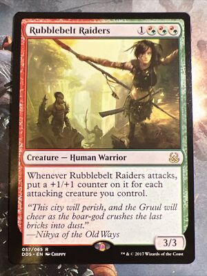 1x Rubblebelt Raiders Duel Decks: Mind vs. Might LP MTG Magic the Gathering x1