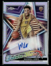 2023-24 Topps Chrome #FSA-ML Maxwell Lewis Future Stars Auto RC - Lakers