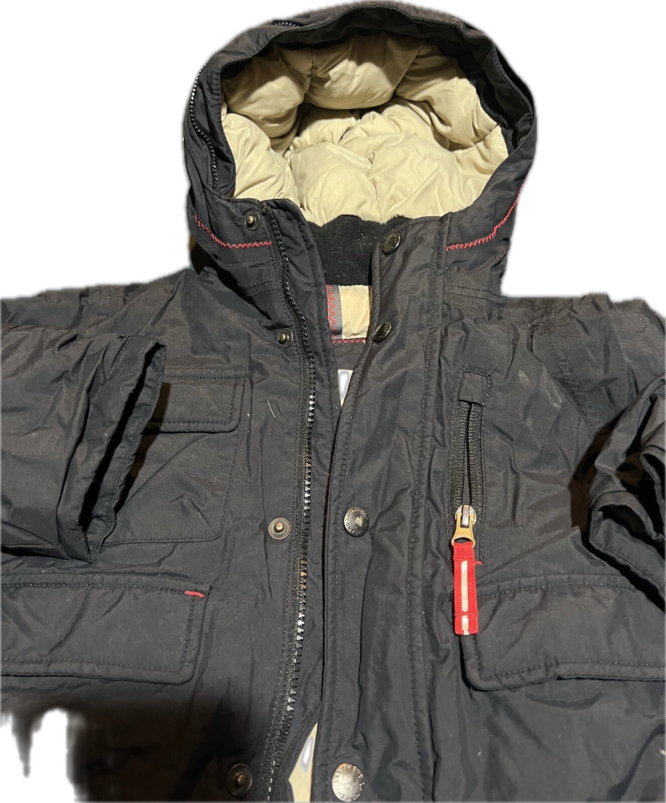 Children’s Lands End Expedition Black Winter Hooded Coat 4 eBay