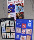 Trio of Used Teddy Bear-focused Cross-stitch Booklets, total of 35 designs — photo 1