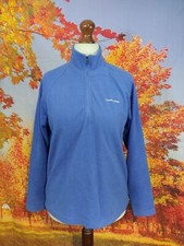 Craghoppers blue half zip Fleece polyester Sweatshirt. UK women's size 12