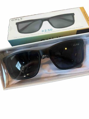 NIB Only Eyewear, the EXECUTIVE, Reading Glasses, Bifocal Sunglasses +2.50