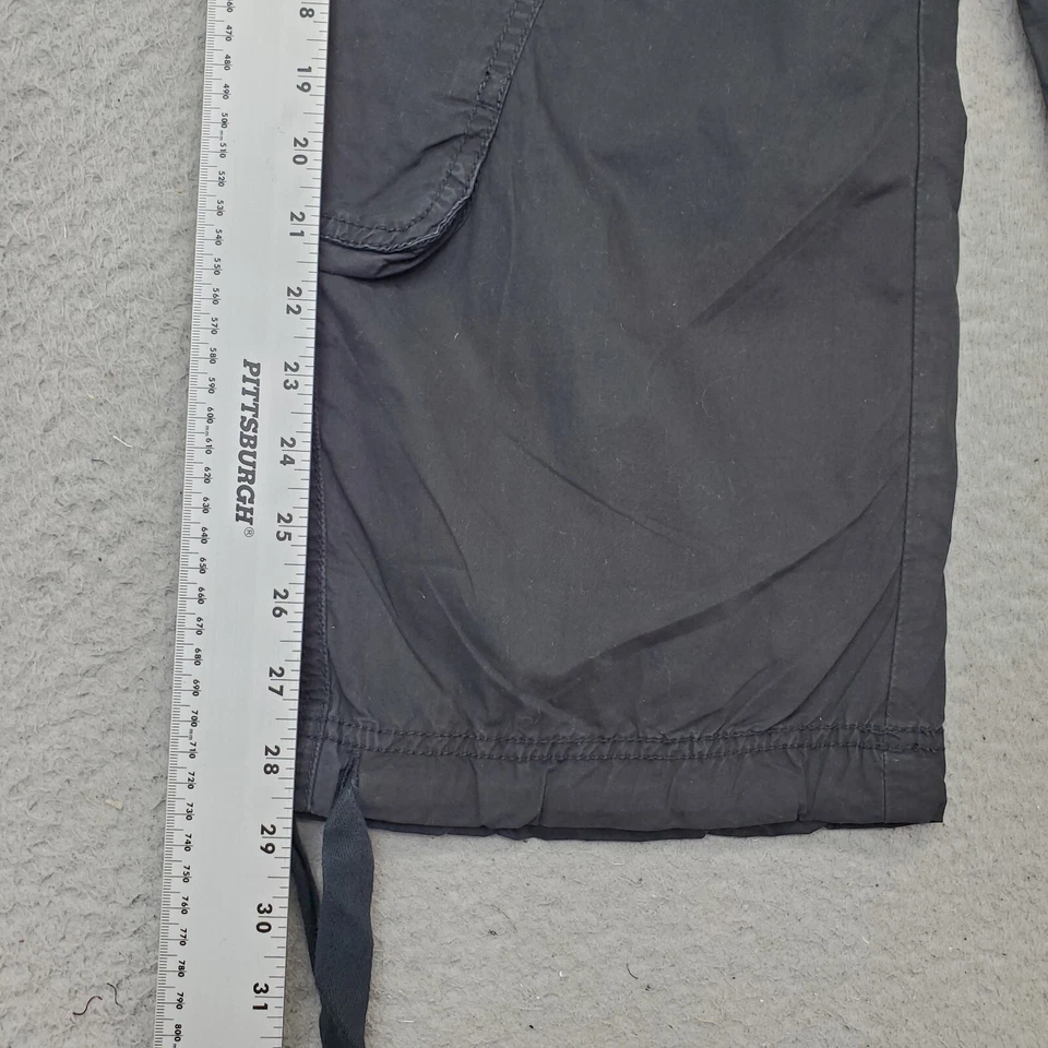 Pantalones Cortos de Carga London Jean para Mujer Talla 6 Negros Ajustables Corbata Tobillo Bolsillos Foto 3 de 4