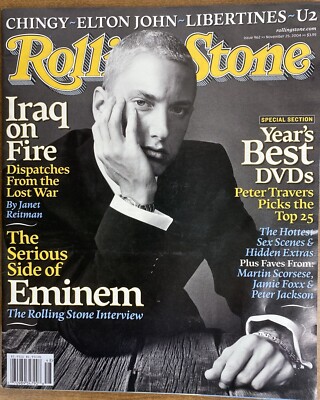 Rolling Stone Magazine November 25, 2004 - Eminem Interview, Iraq on Fire
