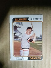 1974 Topps Baseball #411 - Frank Baker - Orioles Poor Read Description 