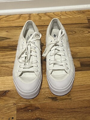 Adidas Women's Nizza Platform White Lace Up Sneakers (Size 11) | eBay
