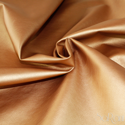Tessuto Ecopelle Finta Pelle Rivestimento Letto Divano Bronzo al