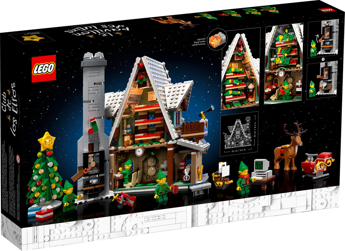 ✓Lego Elf Club House Christmas Main Street Winter Village Santa