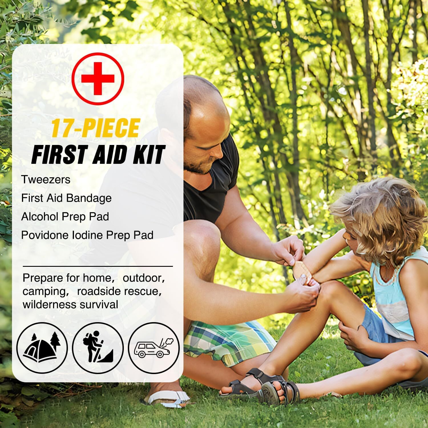 Nilight Car Emergency Kit with Roadside Safety Assistance Essential Tools