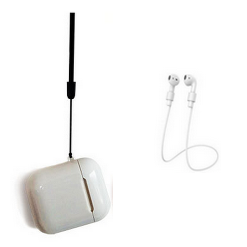 CUSTODIA COVER PROTEZIONE plastica lucida PER AIRPODS CUFFIE airpod +  accessori | eBay