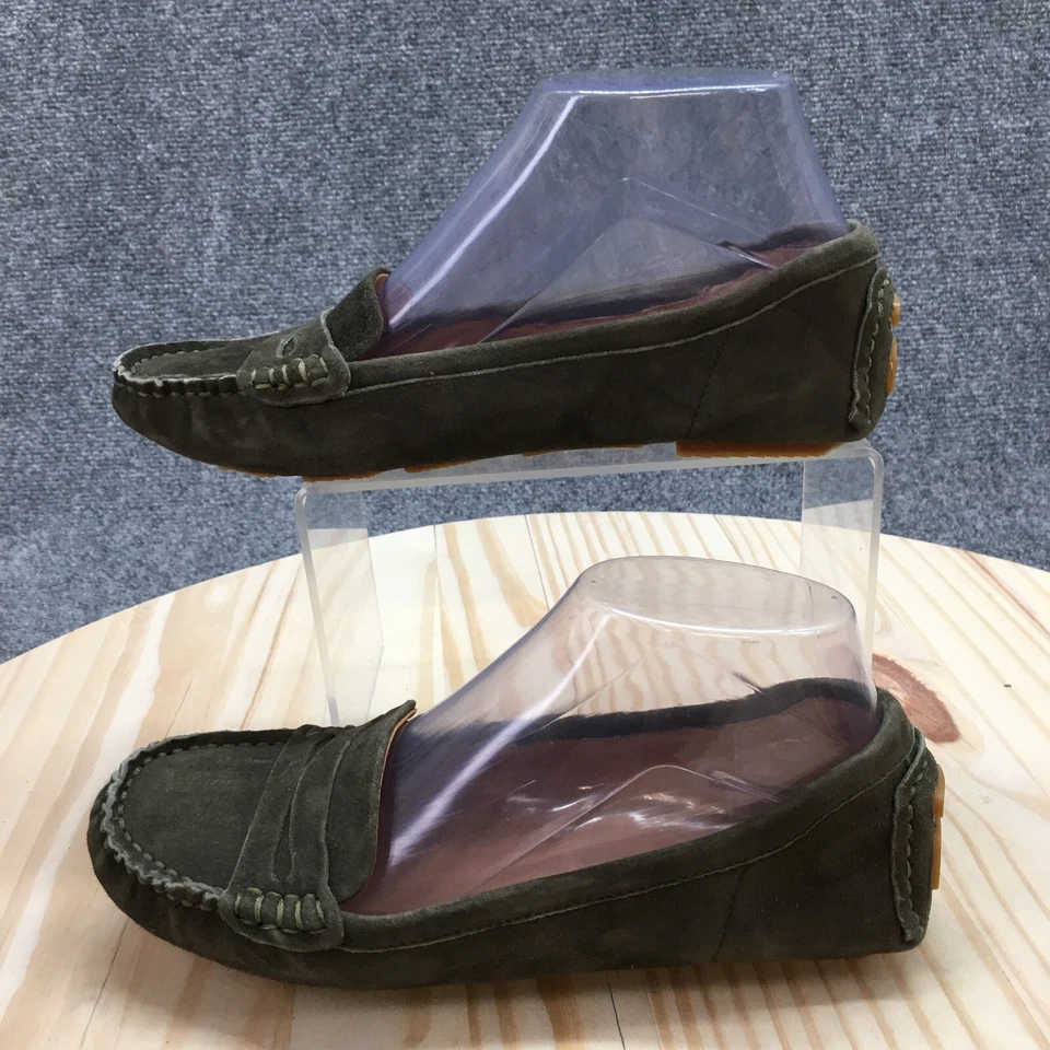 J.Jill Zapatos Mujer 7 Mocasines Verde Sin Cordones Informales Cómodos Parte Superior Baja Punta Redonda Foto 2 de 4