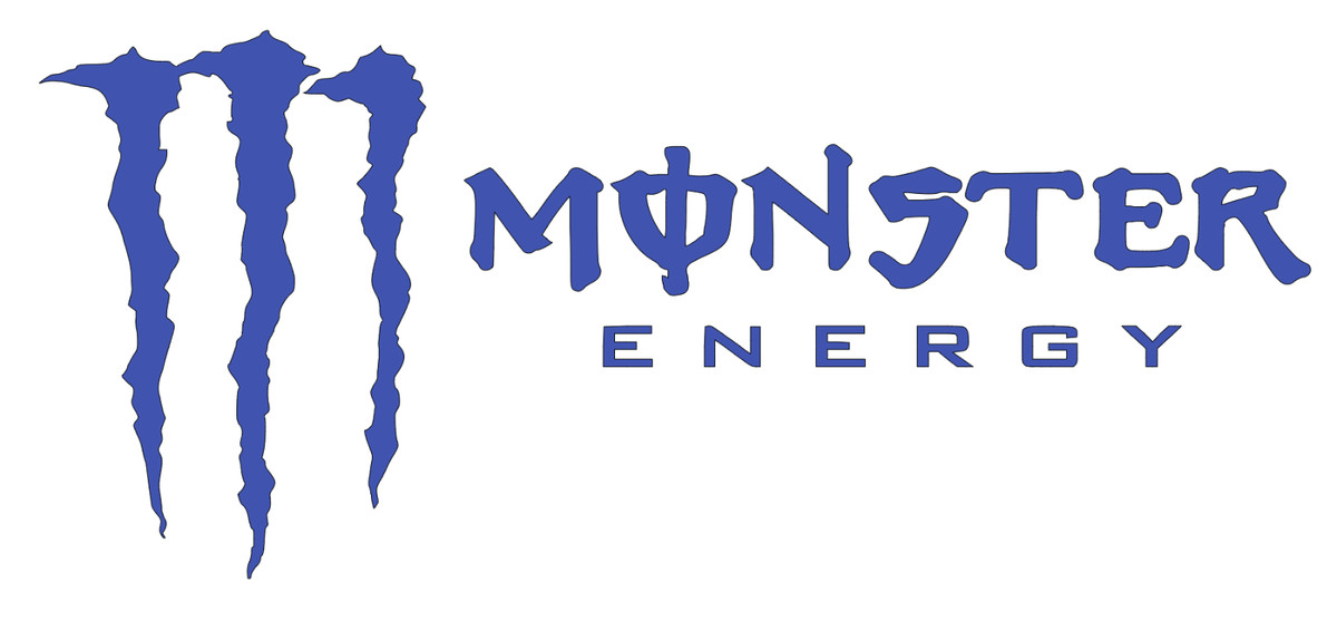Monster Energy Blue Stickers