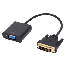 1pcs HD DVI-D DVI To VGA Adapter Video Cable 24 1 Male to Female Cable Converter