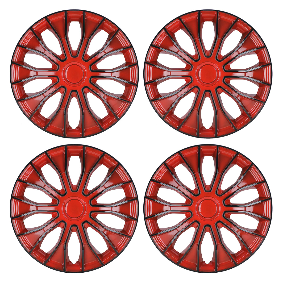 14-inch Snap-On Hubcaps Full Wheel Covers Set of 4 for R14 Tires and Steel Rims