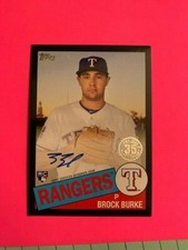 2020 TOPPS 1985 BROCK BURKE AUTOGRAPH ROOKIE CARD 40/199 ~
