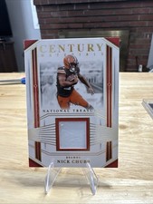 2023 National Treasures Football Century Materials Nick Chubb 2 Color Patch /49