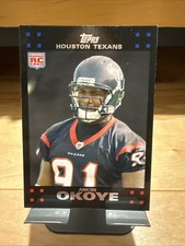 2007 Topps Football Amobi Okoye Houston Texans Rookie Card #347. rookie card picture