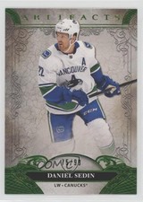 2020-21 Upper Deck Artifacts Legends Emerald 75/99 Daniel Sedin #155 HOF rh0