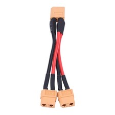 XT60 Parallel Battery Pack Connector Adapter 14AWG Cable For RC Lipo 1 Male To 2