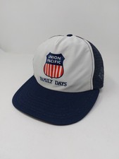 Vintage Union Pacific Family Days Snapback Trucker Hat USA Made Cap