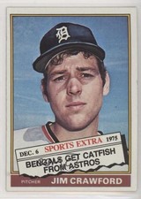 1976 Topps Traded Jim Crawford #428 f6p