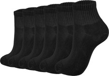 Ankle Socks for Women - Soft Cotton Quarter Socks with Reinforced Sole - Casu...