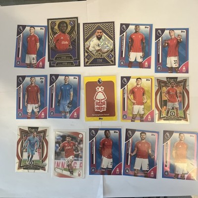 Nottingham Forest gemischte Sets sechzehn Karten Basis Konvolut 
