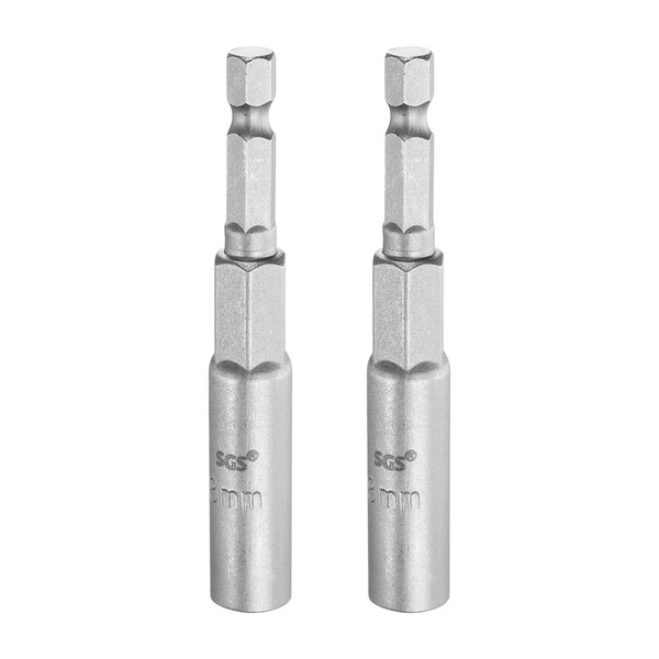 "2X Nussdreher 8Mm 1/4\" 3.15\" Magnet FüR Sechskantschaft"-image