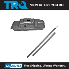 TRQ Gas Fuel Tank 18.5 Gallon with Strap Kit Set for Chevy GMC S10 Pickup Truck